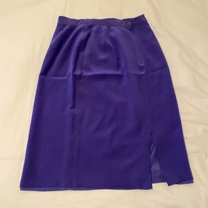 Vintage Silk Midi Skirt